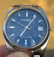 Fossil Arkitekt Men’s Watch - Blue Dial - Stainless Steel Bracelet DA RIPARARE!!