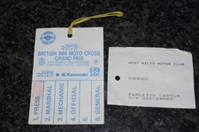 Vintage Moto Cross press pass