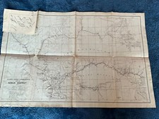MAPPA ORIGINALE ALASKA ROAD COMMISSION del distretto di KOBUK,1923~SCALA 1:500.000