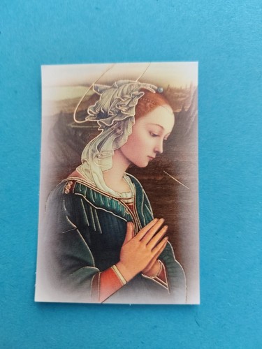 Madonna lippi holy card - di,
