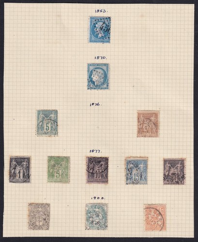 Francobolli francia 1853 - francobolli, 1853-1900