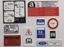 Kit decalcomanie vano motore Ford Escort RS Turbo S2 88-90