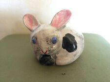 Porta cotone in ceramica - Coniglietto - Cm 15 x 11 x 10.