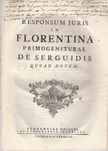 Responsum juris florentina - juris,