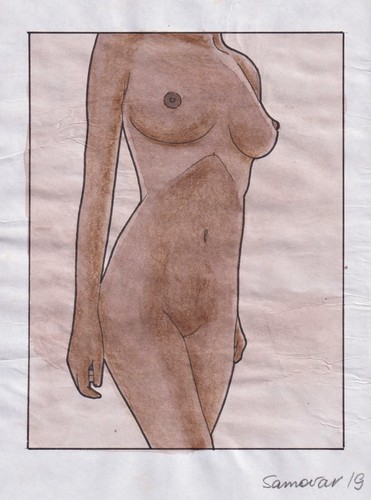 Disegno acquerello donna - disegno, di