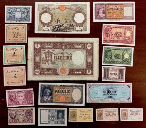 Banconote antiche lotto 18 - banconote, di