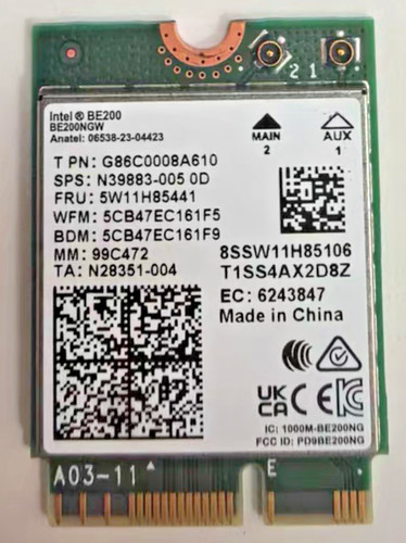 Scheda wifi intel be200 - wifi, 7