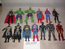 LOTTO 13 ACTION FIGURES MARVEL DC MATTEL USATE COME DA FOTOGRAFIA!!! LOOK