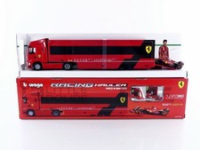 BBURAGO 1/43 - IVECO S-WAY 570 TRUCK CAR TRANSPORTER + FERRARI SF-24 36847R