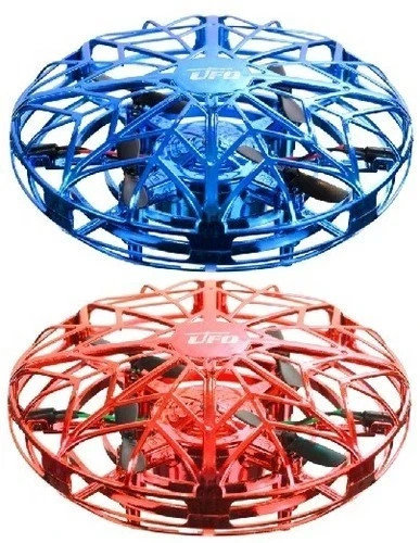 Drone ufo blu - ufo, blu/rosso
