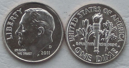 Usa dime cents 2011 - 10,