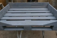 Cuccia per cane divanetto realizzata con bancali 80x120 Epal shabby grigio