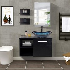 Set di mobili da bagno mobiletto da bagno con lavandino specchio mobili da bagno