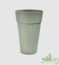 VASO CONICO ALTO H62 CM HOUSTON TONDO 40 CM 50L VERDE INTERNO ESTERNO COPRIVASO