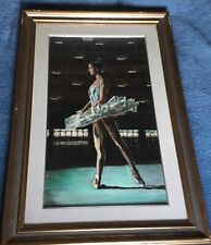 Ballerina olio su tavola firmato