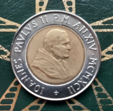 ($) MONETE CITTA' DEL VATICANO -500 Lire 1992 A XIV -Giovanni Paolo II 1978-2005