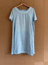 Abito 120% lino taglia 12 blu