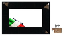 Cornice laccata lucida Nera in