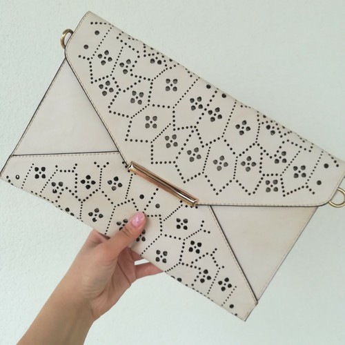 Pochette clutch donna bianco