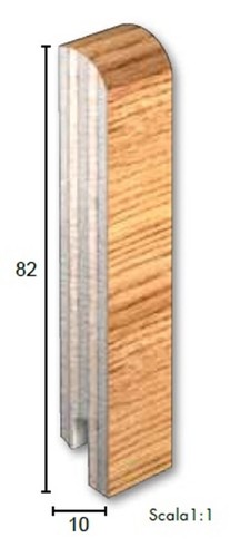 Zoccolino battiscopa legno - zoccolino, in