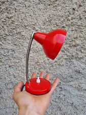Lampada abat your vintage anni '70 colore rosso space age stilnovo comodino