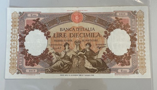 Banca italia banconota - d',
