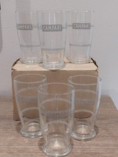 6 RARI VECCHI BICCHIERI CAMPARI CON GRECA 