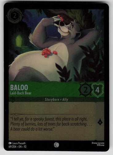 Baloo laid back bear cold - -,