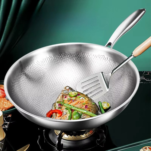 Padella wok titanio - wok,