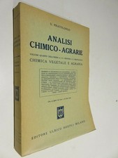 ANALISI CHIMICO AGRARIE Volume