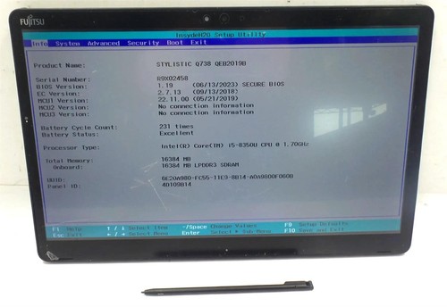 Fujitsu stylistic q738 core - stylistic,