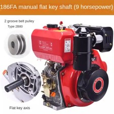 186FA Motore Diesel Raffreddato ad Aria Microzappa per Motore Taglierina Stradale 9 HP