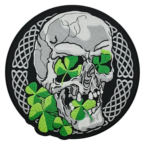 Patch ferro teschio irlandese