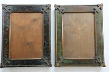 coppia di cornici in bronzo
