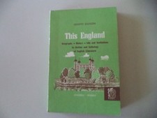 THIS ENGLAND (LICEI INGLESE STORIA GEOGRAFIA LETTERATURA) 1972 ED. ZANICHELLI