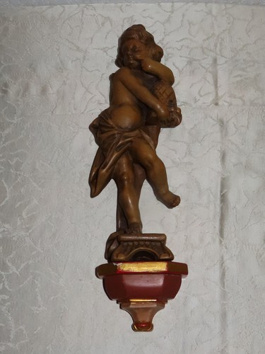 Figura sacra legno putte - sacra, in