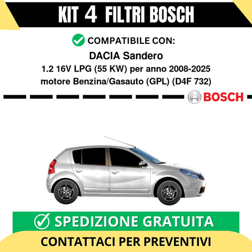Kit bosch filtri tagliando - kit,