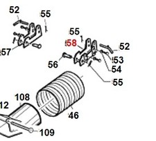 Supporto carrello rasaerba