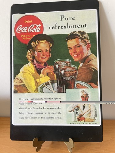 Coca cola targa pubblicitaria - coca,