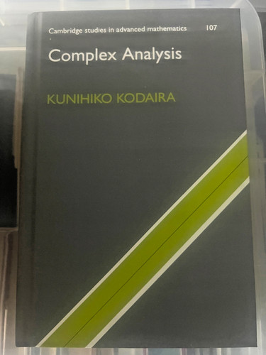 Complex analysis kunihiko - -,