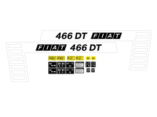 Kit adesivi trattore fiat 466 - kit,