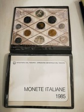 Monete ITALIA REPUBBLICA 1985 DIVISIONALE SERIE ZECCA MANZONI FDC 11 valori