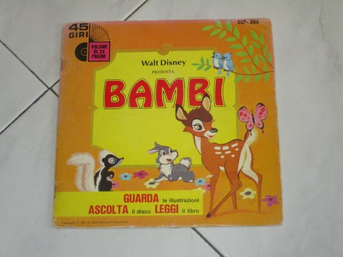 Disco vinile giri bambi - -,