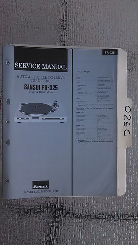 Sansui d25 manuale - sansui, di