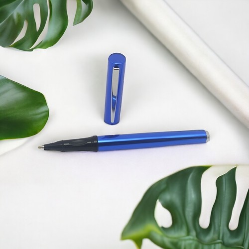 Penna roller blu metal regalo - penna,