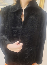 Giacca corta vintage astrakan nero. Bellissima.