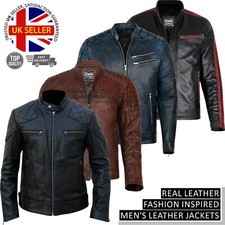 Giacca Biker Uomo Vera Pelle