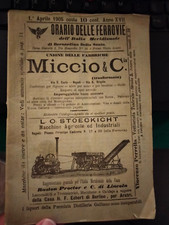 1905 NAPOLI ORARIO FERROVIE