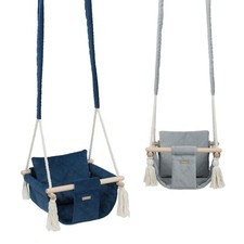 Dondolo altalena neonato bambini velour velluto scandinavo giardino interno
