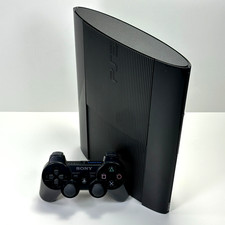 PS3 SUPER SLIM 12GB PlayStation 3 CONSOLE + CAVI HDMI CONTROLLER ORIGINALE SONY